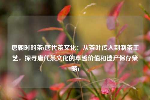 唐朝时的茶(唐代茶文化：从茶叶传入到制茶工艺，探寻唐代茶文化的卓越价值和遗产保存策略)