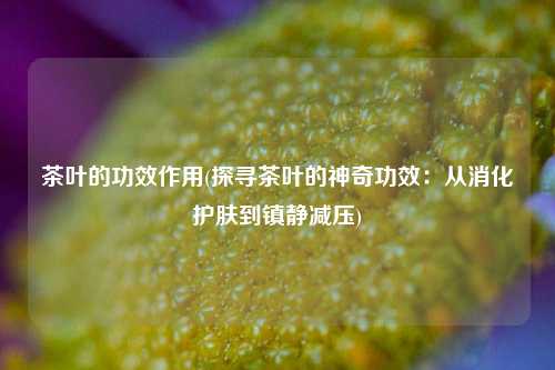茶叶的功效作用(探寻茶叶的神奇功效：从消化护肤到镇静减压)