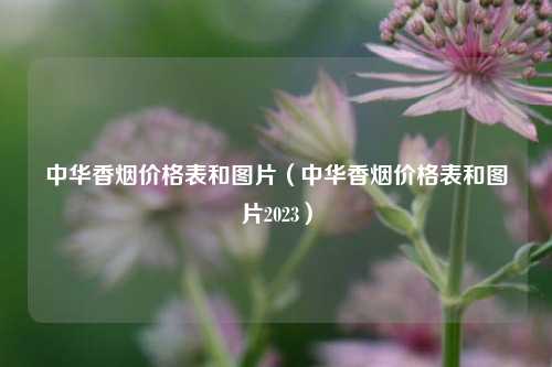 中华香烟价格表和图片（中华香烟价格表和图片2023）