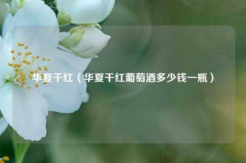 华夏干红（华夏干红葡萄酒多少钱一瓶）