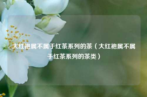 大红袍属不属于红茶系列的茶（大红袍属不属于红茶系列的茶类）