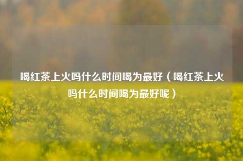 喝红茶上火吗什么时间喝为最好（喝红茶上火吗什么时间喝为最好呢）
