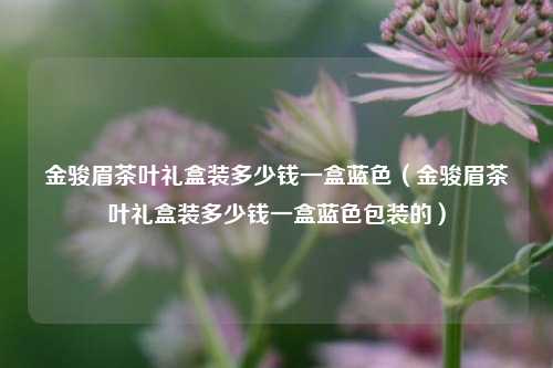 金骏眉茶叶礼盒装多少钱一盒蓝色（金骏眉茶叶礼盒装多少钱一盒蓝色包装的）