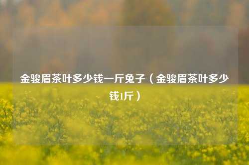 金骏眉茶叶多少钱一斤兔子（金骏眉茶叶多少钱1斤）