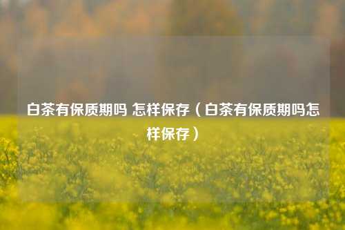 白茶有保质期吗 怎样保存（白茶有保质期吗怎样保存）