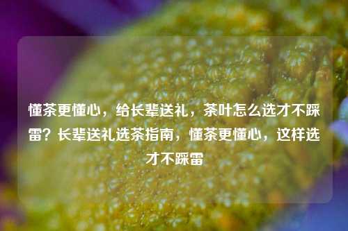 懂茶更懂心，给长辈送礼，茶叶怎么选才不踩雷？长辈送礼选茶指南，懂茶更懂心，这样选才不踩雷