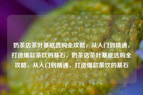 奶茶店茶叶基底选购全攻略，从入门到精通，打造爆款茶饮的基石，奶茶店茶叶基底选购全攻略，从入门到精通，打造爆款茶饮的基石