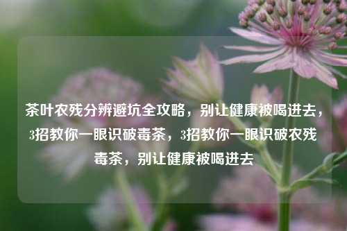 茶叶农残分辨避坑全攻略，别让健康被喝进去，3招教你一眼识破毒茶，3招教你一眼识破农残毒茶，别让健康被喝进去